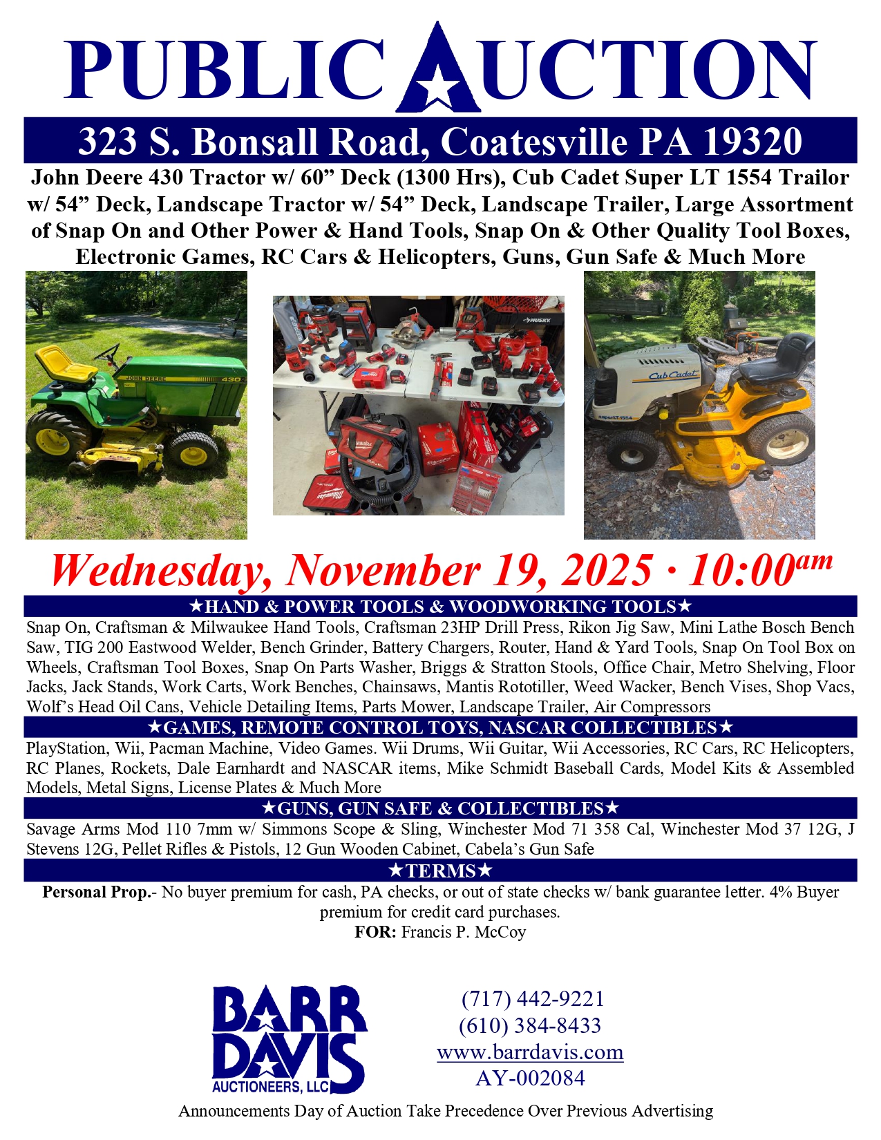 323 S. Bonsall Road, Coatesville PA 19320